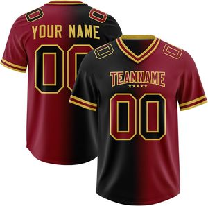 Youth American Football Jersey Polyester <b>Mesh</b> All Over Print Custom Player Name Number OEM Factory Quick Dry Wear - Product Image 4