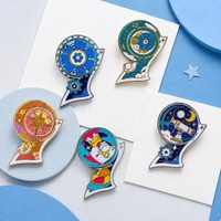 Individueller drehbarer Spinner-Hartemaille-Pin, interaktives Zahnrad-Weltraum-Reversabzeichen, beweglicher Metall-Pin, OEM-Großhandel
