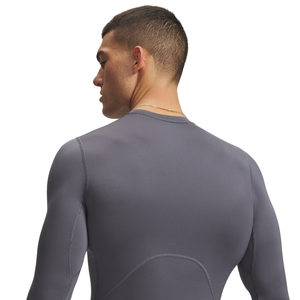 Motion Seam Mens <b>Long</b> <b>Sleeve</b> <b>Compression</b> <b>Shirts</b> O Neck Quick Dry Polyester Raglan Body Fit Training Baselayer Custom OEM Factory - Product Image 5