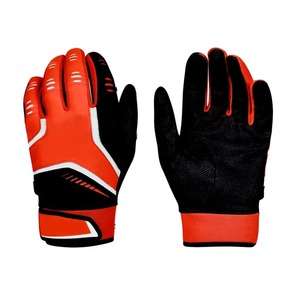 Guantes de Bateo de Béisbol y Sóftbol Unisex de Cuero Impermeables, Económicos y a la Moda, con Cierre de Tirón y Logotipo Personalizado, Venta al Por Mayor - Product Image 1