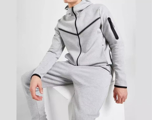 Vente en gros personnalisée – Nouveauté, Meilleure vente, Haute qualité – Blouson zippé doublé polaire anti-boulochage écologique pour homme - Product Image 4