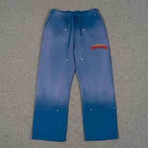 Pantalones Deportivos con Logotipo Personalizado, Lavado Ácido, 100% Algodón, Felpa Francesa, Estilo Jogger, Holgados, Acampanados, para Hombre - Product Image 1
