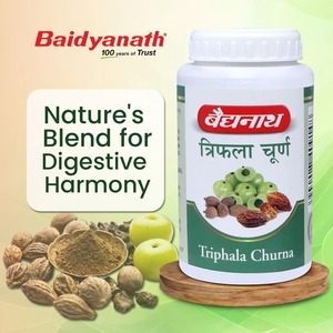 Baidyanath triphala Churna-400g ช่วยปรับปรุงการเคลื่อนไหวของลำไส้และอาหารไม่ย่อยท้องผูกและความผิดปกติของระบบย่อยอาหาร - Product Image 5