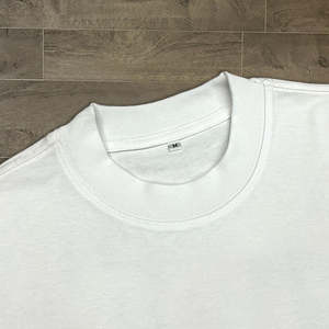 T-shirts décontractés pour hommes de haute qualité, blancs, personnalisables, 100 % coton, avec des caractéristiques de séchage rapide, respirantes et écologiques - Product Image 4