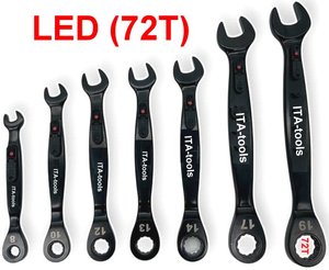 8 mm 72T Combination <b>Wrench</b> with LED - Product Image 2