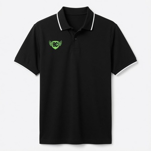 Polo de performance personnalisé bleu marine à manches courtes pour le golf, le tennis, décontracté, pour hommes et femmes, anti-humidité, respirant, vente en gros, OEM - Product Image 6
