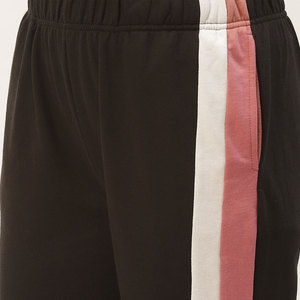 Ensemble de survêtement pour femme à blocs de couleur, à capuche, manches longues, taille élastique, coupe décontractée, sportif, automne, coton et polyester - Product Image 4