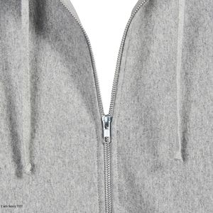 Sudadera con Capucha y Cremallera, Color Gris Jaspeado, Sudadera Unisex Premium con Cremallera Completa, Forro Polar, Estilo Casual, Suave y Cómoda - Product Image 6