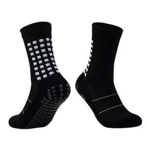 Custom Logo Athletic Crew <b>Socks</b> White Anti Slip Basketball Sport <b>Socks</b> for Adults Summer Knitted Spandex Polyester - Product Image 3
