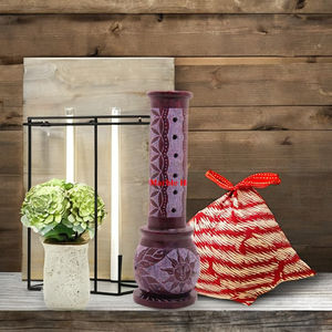 El mejor exportador indio de la mayor producción Quemador de incienso hecho a mano de esteatita y palo para el propósito de decoración del hogar y el hotel - Product Image 1