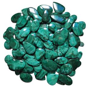 Haute qualité 100% naturel poli Malachite lâche pierres précieuses Cabochon mélange forme disponible pierre approvisionnement en vrac - Product Image 5