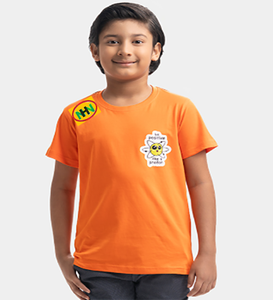 T-shirts et polos pour garçons en coton à col rond, tricotés, décontractés, à épaules tombantes, imprimés, surdimensionnés, personnalisés pour l'été - Product Image 2