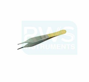 Pinzas Adson de Acero Inoxidable de Un Solo Uso RWS Instruments, 12 cm, Dentadas, Certificación CE, Clase II, Uso Quirúrgico - Product Image 3