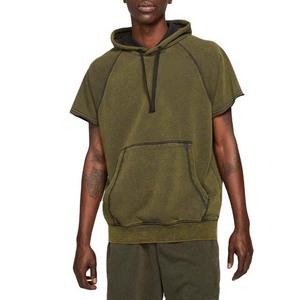 Sweat-shirts à manches courtes pour hommes, respirants, avec logo personnalisé, vêtements de sport tendance, en coton, tissu respirant, prix abordable - Product Image 1