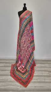 Festive Party Wear Handmade Women Ethnic Mirror Work Traditional <b>Wrap</b> <b>for</b> Women | scarves shawls & hijab Embroidered <b>Wedding</b> - Product Image 3