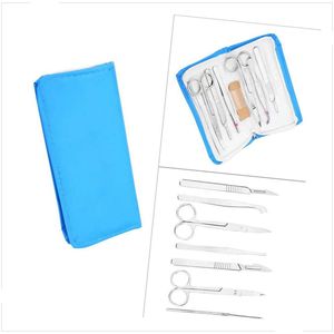Nouveauté 2023 : Kit chirurgical en acier inoxydable 11 pièces – Couteau à scalpel, ciseaux, pinces et outils manuels certifiés CE - Product Image 4