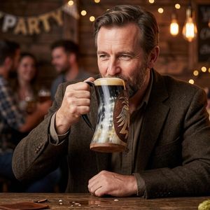 Mug en corne de buffle écologique fait main, tasse rustique pour boissons avec texture naturelle pour la maison, la salle à manger, l'extérieur > Verres à bière - Product Image 5