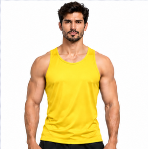 Camiseta sin mangas de secado rápido para hombre, chaleco deportivo transpirable para gimnasio, camiseta sin mangas para fitness, culturismo, talla grande, logotipo personalizado OEM ODM H - Product Image 2