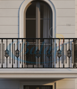 Balustrades de balcon modernes en fer et aluminium sans cadre pour usage intérieur - Résistantes à la rouille, garantie 5 ans, installation facile - Product Image 2