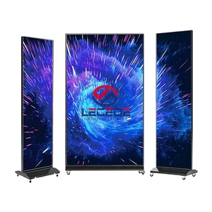 จอแสดงผล LED โฆษณาสีสันสดใสสำหรับร้านค้า จอแสดงผล LED โปสเตอร์ในร่ม Lecede P1.86 P2 P2.5 ป้ายโฆษณาตั้งพื้นสำหรับร้านค้า - Product Image 1