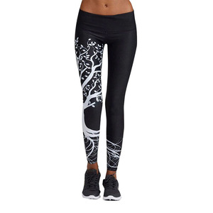 Leggings de yoga et de sport pour femmes, tricotés sur mesure, taille mi-haute, haute élasticité, respirants, écologiques, qualité supérieure, vente en gros - Product Image 2
