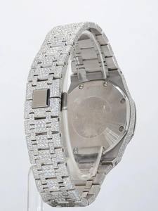 Montre mécanique de luxe en acier inoxydable, édition limitée, avec cadran en cristal et diamants Moissanite ronds de qualité VVS supérieure, style Hip Hop - Product Image 4