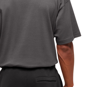 T-shirt de sport surdimensionné pour homme, respirant, performant, coupe ample, pour entraînement et fitness, gris foncé - Product Image 6