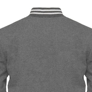 Blouson Bomber Varsity en Gros avec Manches en Similicuir, Poignets Côtelés et Coupe Décontractée pour Commandes de Vêtements Personnalisés - Product Image 2