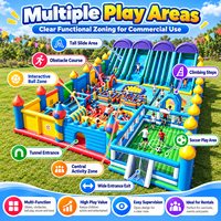 Parcours d'obstacles gonflable géant personnalisé ODM NB-OB055 pour enfants, équipement de terrain de jeu extérieur commercial