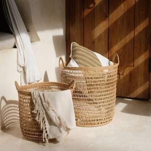 Lightweight Natural <b>Water</b> <b>Hyacinth</b> Storage <b>Baskets</b> handmade for organized living spaces wholesale eco friendly from Vietnam - Product Image 3