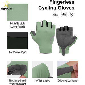 Guantes de Ciclismo para Hombre y Mujer, Guantes Transpirables Ligeros de Medio Dedo para Bicicleta de Montaña y Carretera - Product Image 5