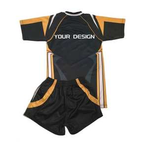 Ensembles de maillots de rugby respirants, grande taille, manches courtes, nouveau style, nom et numéro personnalisés, uniforme d'entraînement unisexe - Product Image 2