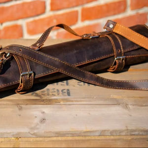 Bolsa Portacuchillos de Cuero Clásica, Portátil, Ligera y Personalizada, con 4-6 Compartimentos, Modelo LKR-0294 - Product Image 1