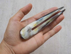 Épingle à cheveux écologique en corne de buffle, fourche à cheveux faite à la main, bâtonnet à chignon pour femme, accessoire cadeau - Product Image 3