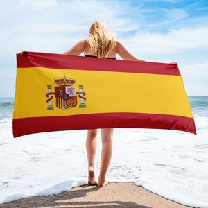 Toalla de Playa con Estampado de Bandera Nacional, Logotipo Personalizado, Impresión por Sublimación, Súper Absorbente, Secado Rápido, Toalla de Picnic - Product Image 5