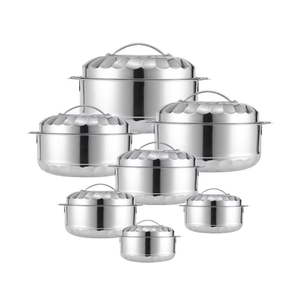 Factory Directly Supply Classic Arabic Metal Casserole With Glass Lid Dinner <b>Table</b> Serving Hot Pot - Product Image 6