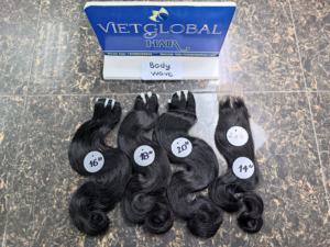 Vente en gros Extensions de cheveux en trame naturelle du Vietnam Paquets de cheveux Super Body Wave bruts Cheveux humains vietnamiens - Product Image 4