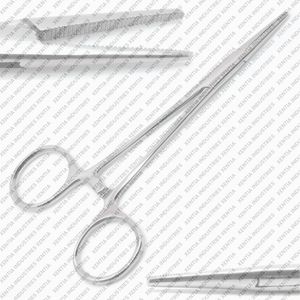 Pince hémostatique Halsted pour moustiques, 5 pouces, droite, à poignée verrouillable, en acier inoxydable, instrument chirurgical vétérinaire - Product Image 2