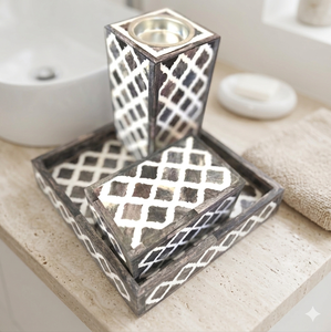 Incense Burner <b>Set</b> bone inlayShell <b>Colourful</b> Mubkhar Bakhoor Holder Benzoin Ocean Religious Weddings Parties Gift <b>Set</b> - Product Image 1