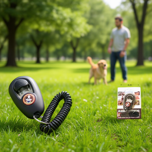 Clicker Yommy para Adiestramiento de Perros de 4cm con Correa Negra - Product Image 3
