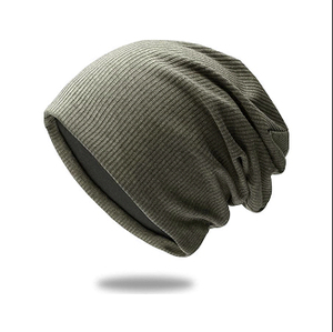 Bonnet unisexe noir en gros, 100 % acrylique, tricoté, couleur unie, décontracté, pour l'hiver, pour adultes, 56-58 cm - Product Image 2