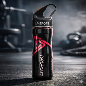 500ml BPA Free Virgin PP Curved Body Design Water <b>Bottle</b> with Lift Handle Eco-Friendly for Gym Sports & Travel LivSPORT Model - Product Image 5