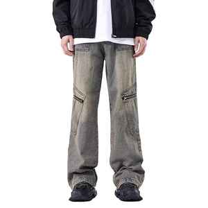 Pantalon en jean pour homme, coupe droite, décontracté, nouvelle arrivée, qualité supérieure, séchage rapide, respirant, prix de gros - Product Image 1