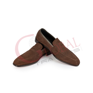 Nouvelles chaussures mocassins pour hommes en cuir véritable, faites à la main, de haute qualité, formelles et décontractées, marron, toutes tailles disponibles, chaussures de mariage - Product Image 1