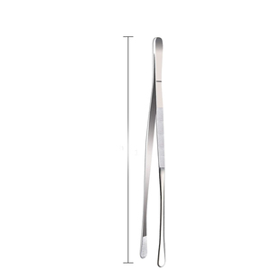 20.5cm Stainless Steel Kitchen Tweezers Straight Offset Tongs with Non-Slip Grip Nonstick PTFE Coated Tips <b>Utensils</b> - Product Image 1