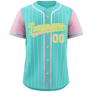 Camiseta de Béisbol de Primera Calidad con Botones, Tejido de Doble Punto, Estilo Retro, Etiquetas Personalizadas, Textura Suave, Impresión a Todo Color - Product Image 1