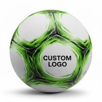 Ballon de football taille 4 officiel, cousu à la machine, couleur et logo personnalisables, durable, toutes conditions météorologiques, qualité supérieure, PVC laminé