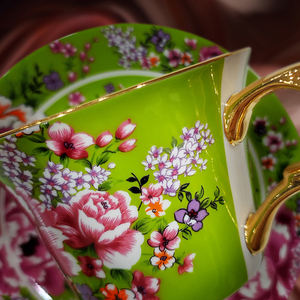 ชุดถ้วยกาแฟพอร์ซเลนลายดอกโบตั๋นและจานรองของขวัญแบบดั้งเดิมจากวัฒนธรรมจีนสไตล์ Hakka เหมาะสำหรับเป็นของขวัญทางธุรกิจ - Product Image 4