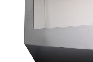 Fregadero de cocina moderno estilo rústico hecho a mano de acero inoxidable de un solo tazón con delantal frontal AS-Z3020 Acabado satinado Marca JKY Origen Selangor - Product Image 3