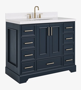 Gabinete de Baño de 42 Pulgadas con Lavabo Individual, Marca Privada Mary, Solo 3 Opciones de Acabado, Venta al Por Mayor, Fábrica en Vietnam - Product Image 2